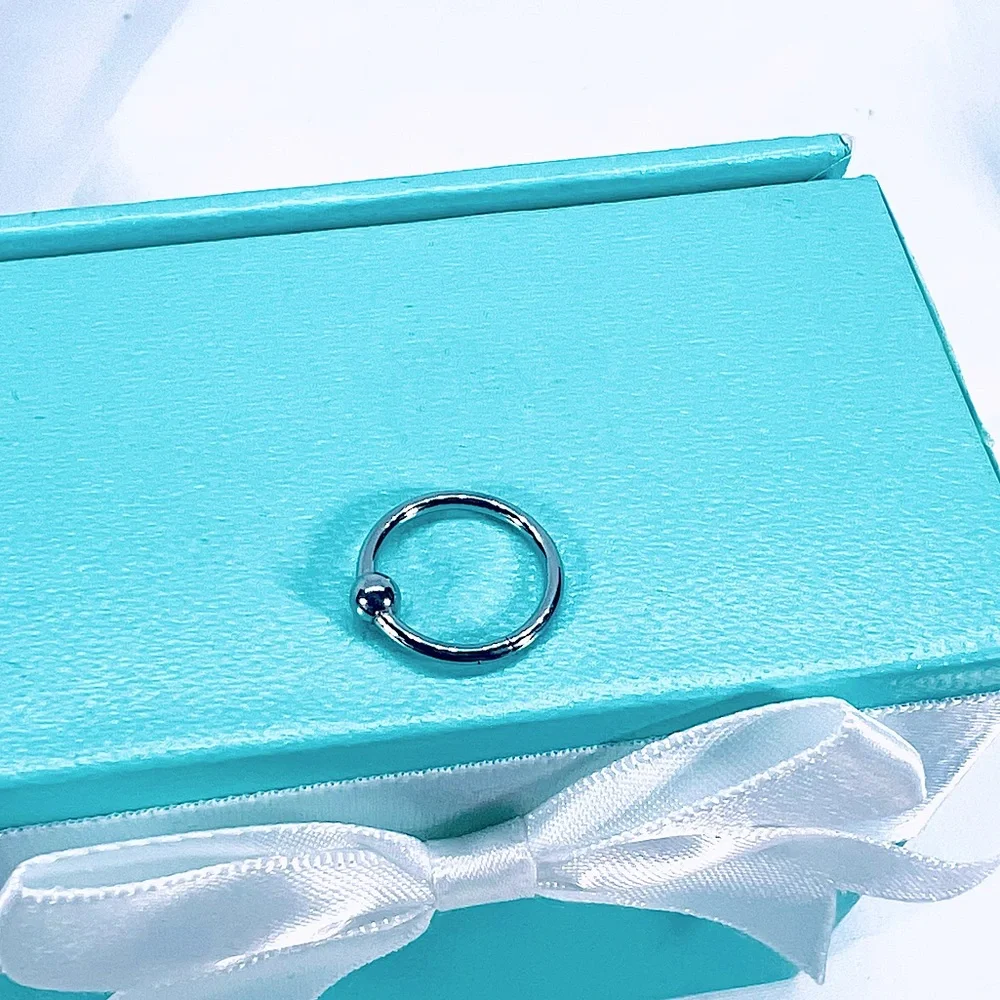 Unisex Silver Nose Lip Ring Earring Accent Ring Streetwear